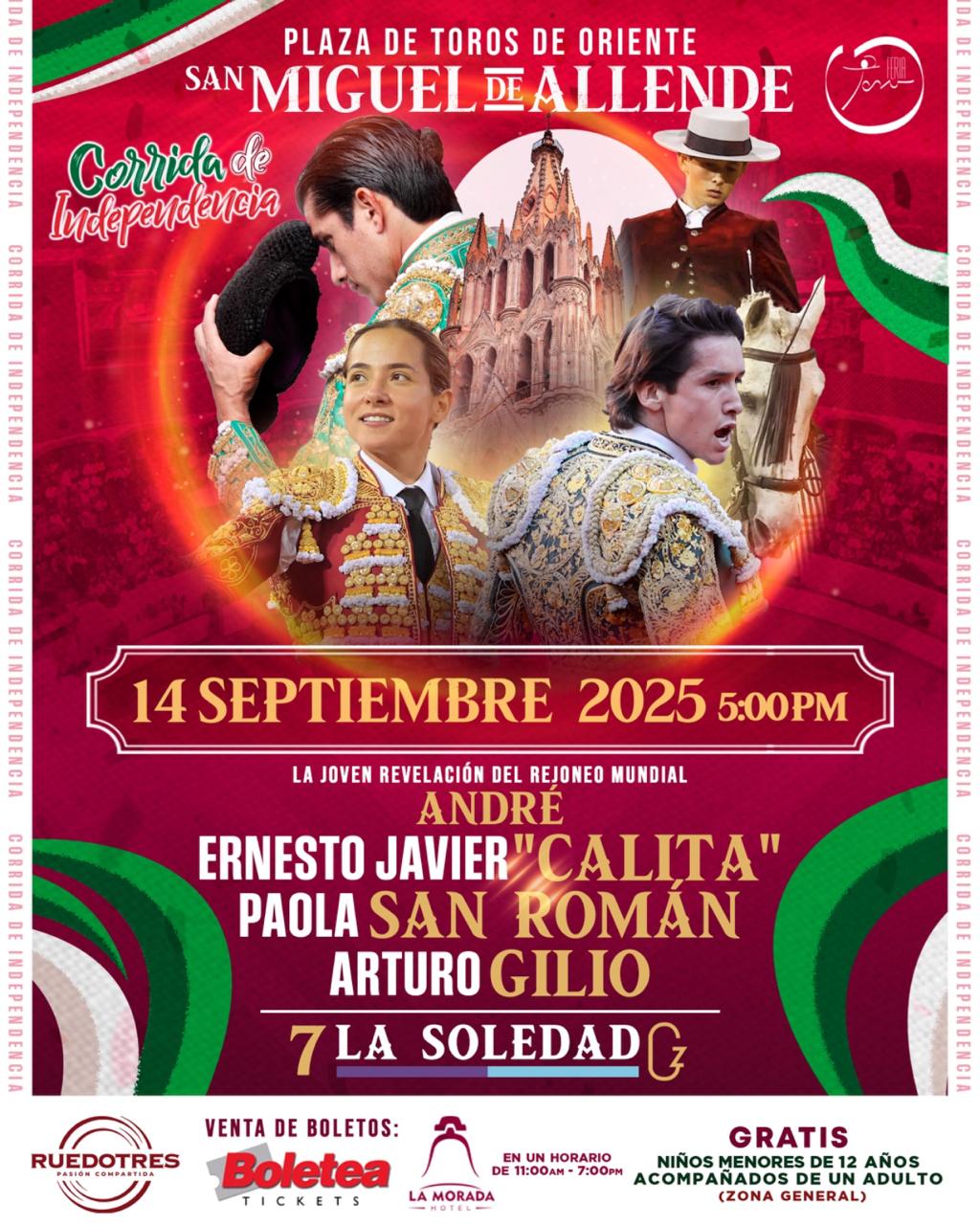 Corrida de la Indepdencia. Plaza de Toros San Miguel de Allende