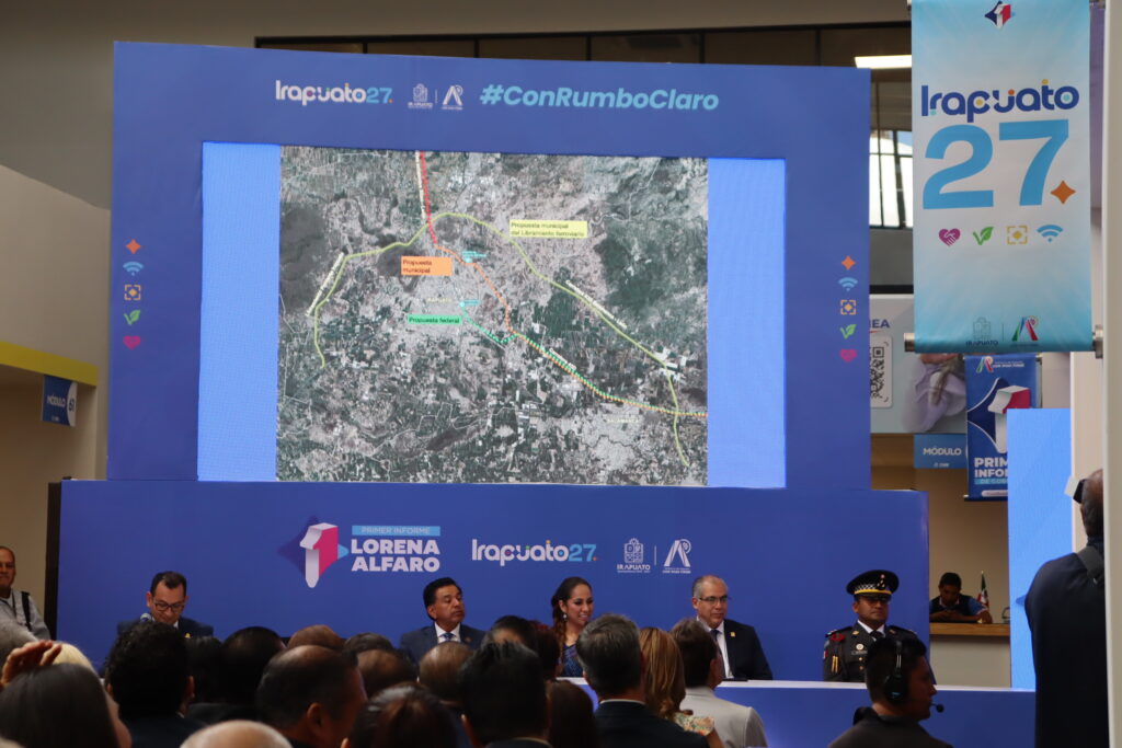 El centro o el inforum, por donde debe pasar el tren de pasajeros de irapuato, esto dice lorena