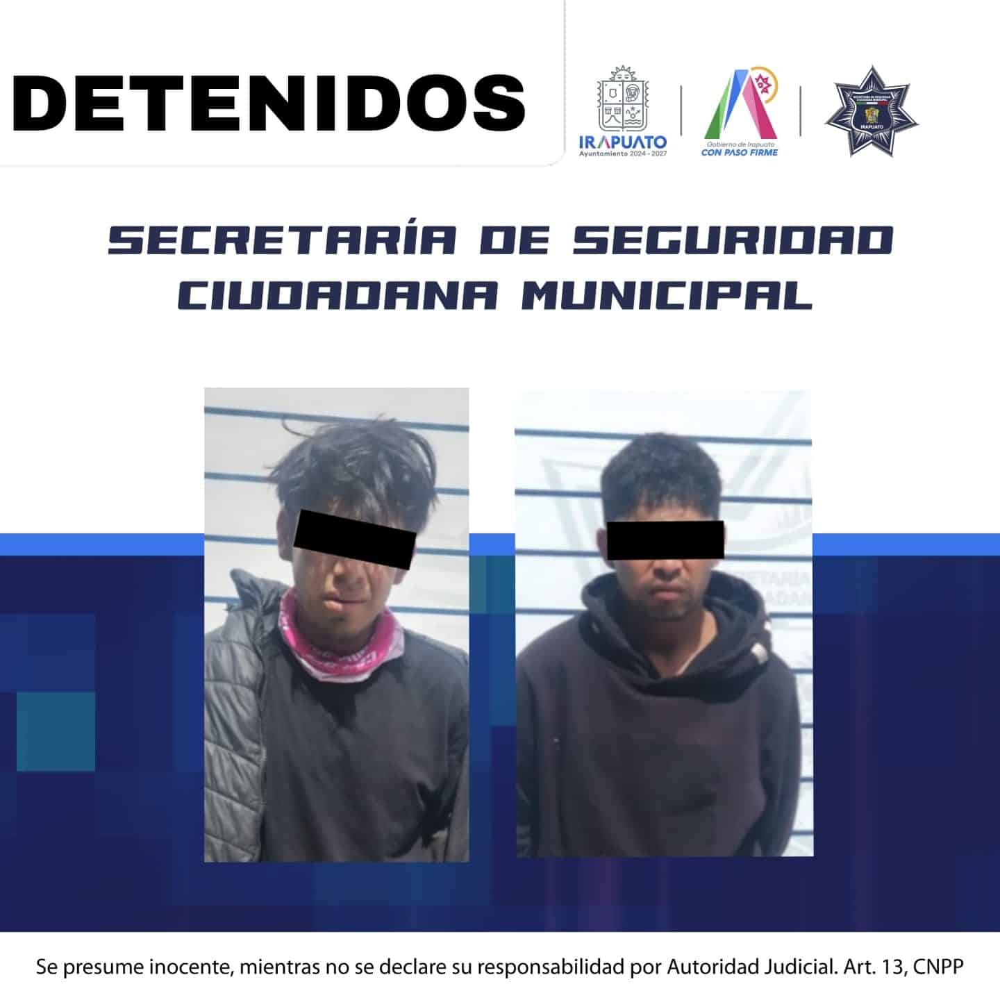 detienen a dos extorsionadores en Irapuato