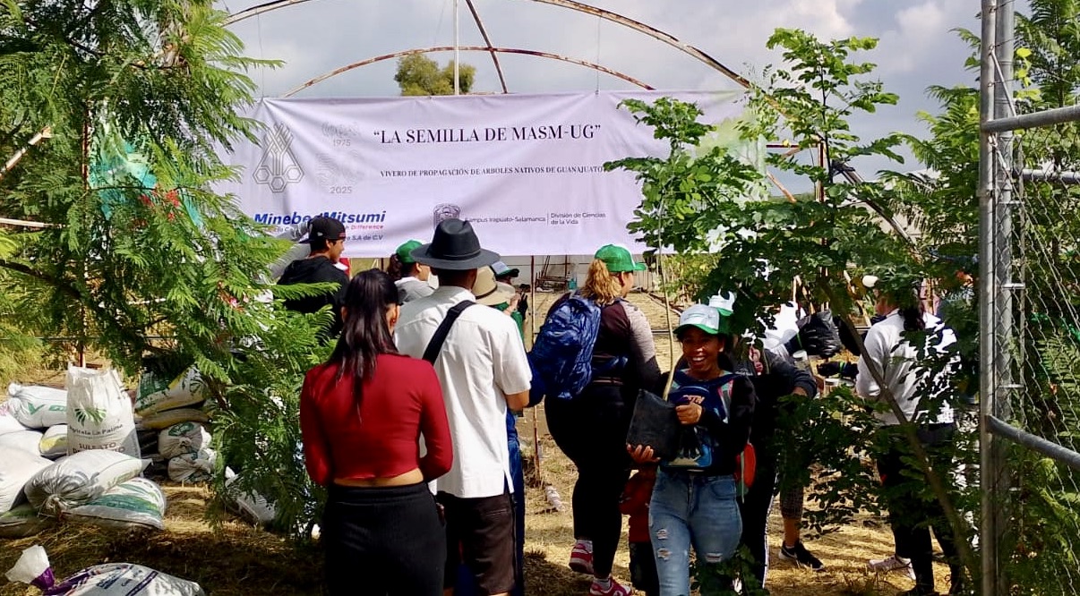 Guardería de árboles nativos en Guanajuato: el vivero de la UG que une ciencia, comunidad y apoyo japonés