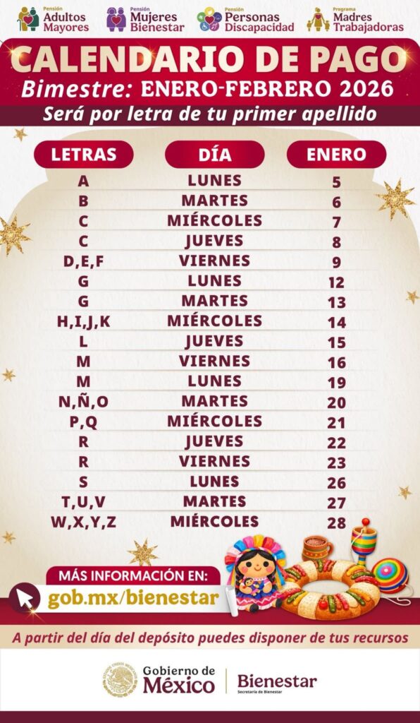 Pensión Bienestar 2026: de cuánto es el aumento, cuándo depositan y cómo inscribirse