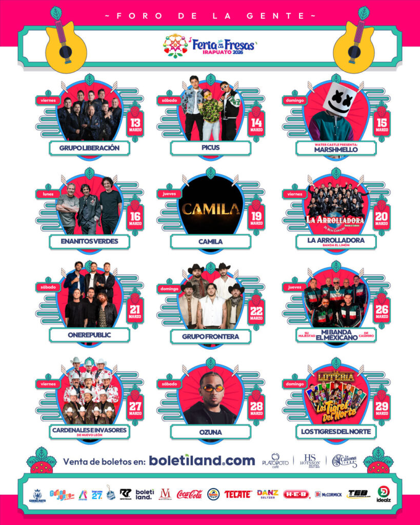 FERIA DE LAS FRESAS 2026, ARRANCA ESTE 13 DE MARZO CON ENTRADA GRATIS EN EL DÍA DE LA GENTE 