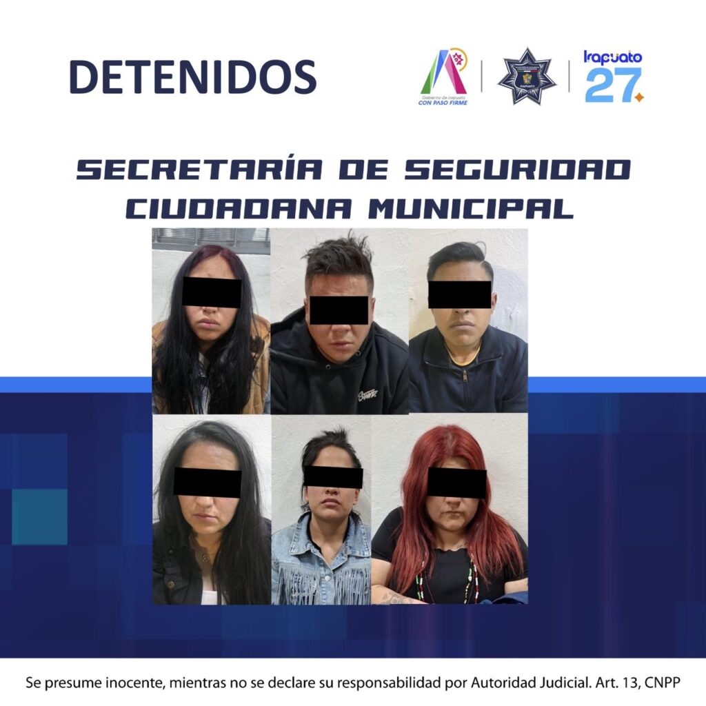 Caen 9: venían del Edomex a robar celulares en la Feria de las Fresas de Irapuato 2026