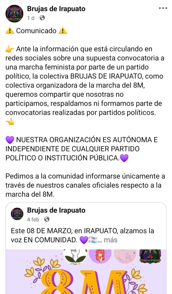 Marcha 8M: Gobierno de Irapuato garantiza seguridad a mujeres, pero blinda Presidencia Municipal