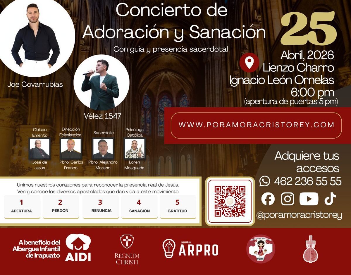 Concierto “Por Amor a Cristo Rey” en Irapuato apoyará al Albergue Infantil este 25 de abril