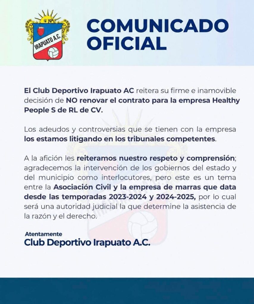 Libia promete futbol en Irapuato, mientras Club rechaza firmar acuerdos