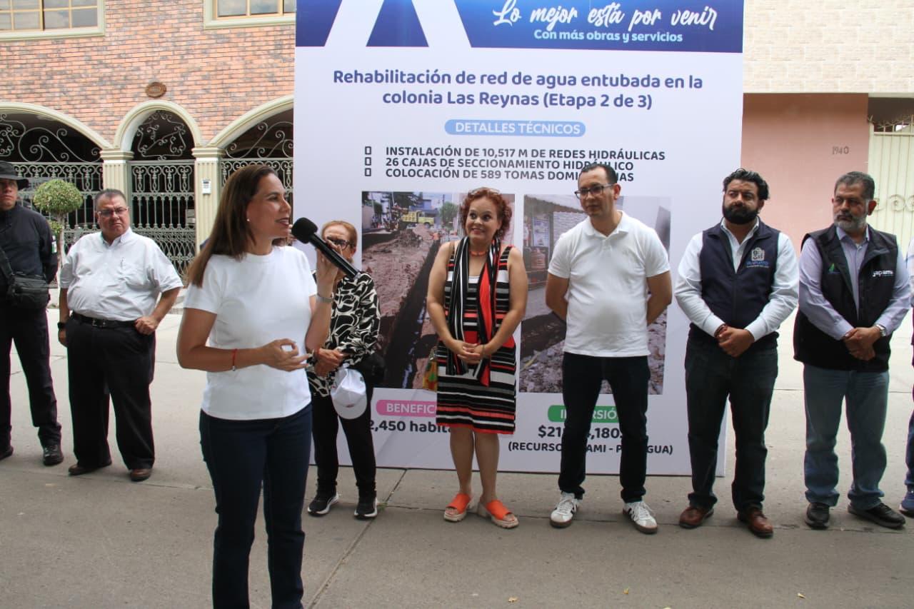 AVANZA MODERNIZACIÓN DE LA RED DE AGUA EN LA COLONIA LAS REYNAS