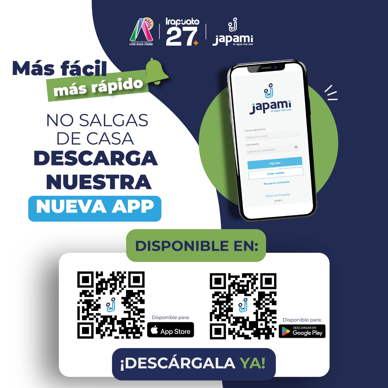 MODERNIZA JAPAMI APP MÓVIL PARA FACILITAR PAGOS Y REPORTES