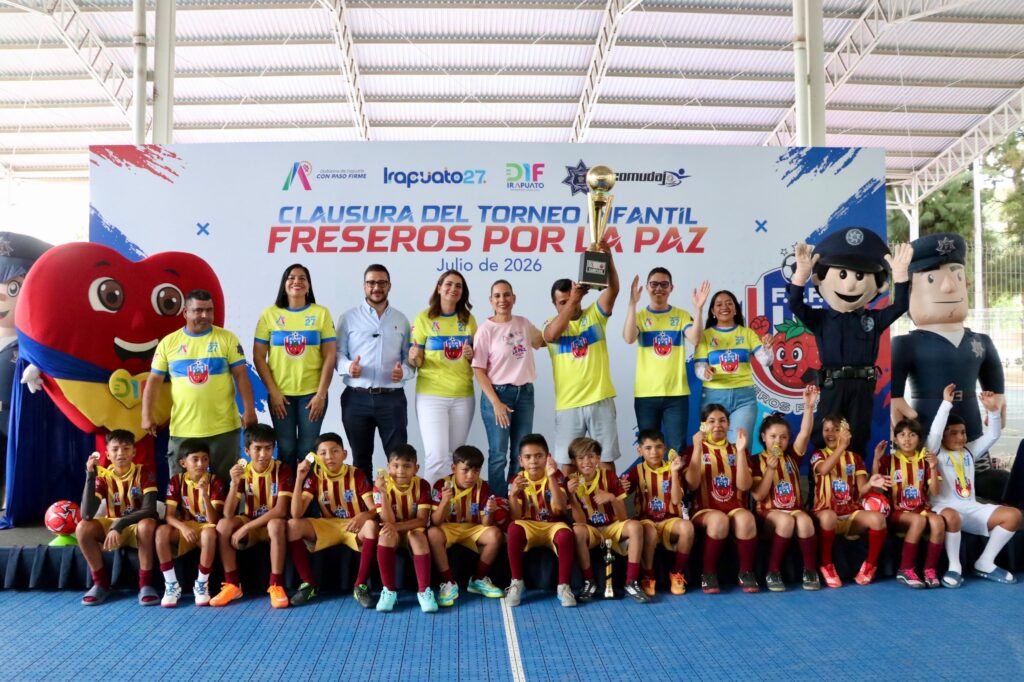 'Freseros por la Paz' en Irapuato; más de 250 niñas y niños trabajaron su desarrollo emocional a través del deporte