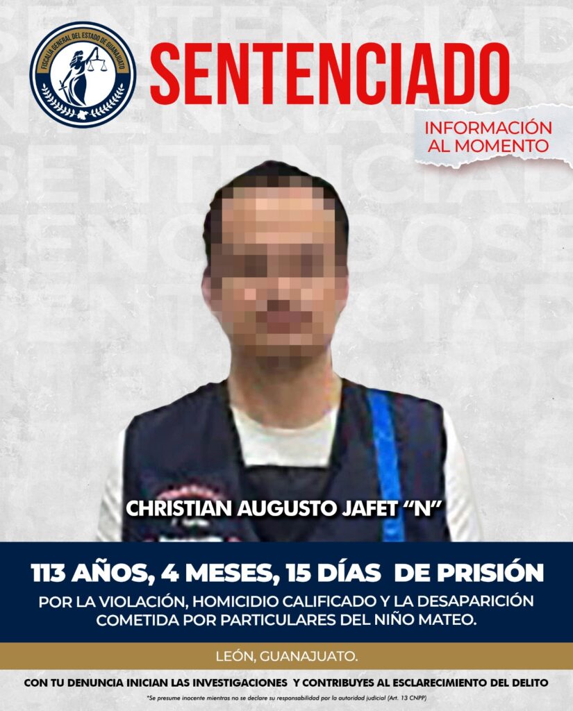 Condenan a 113 años de prisión a médico por caso del niño Mateo en León
