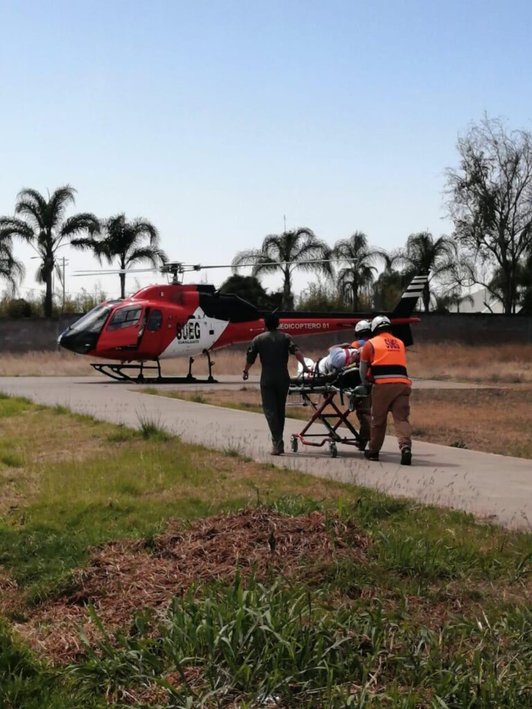 Medicóptero de Guanajuato suma 22 traslados de pacientes críticos en 2026