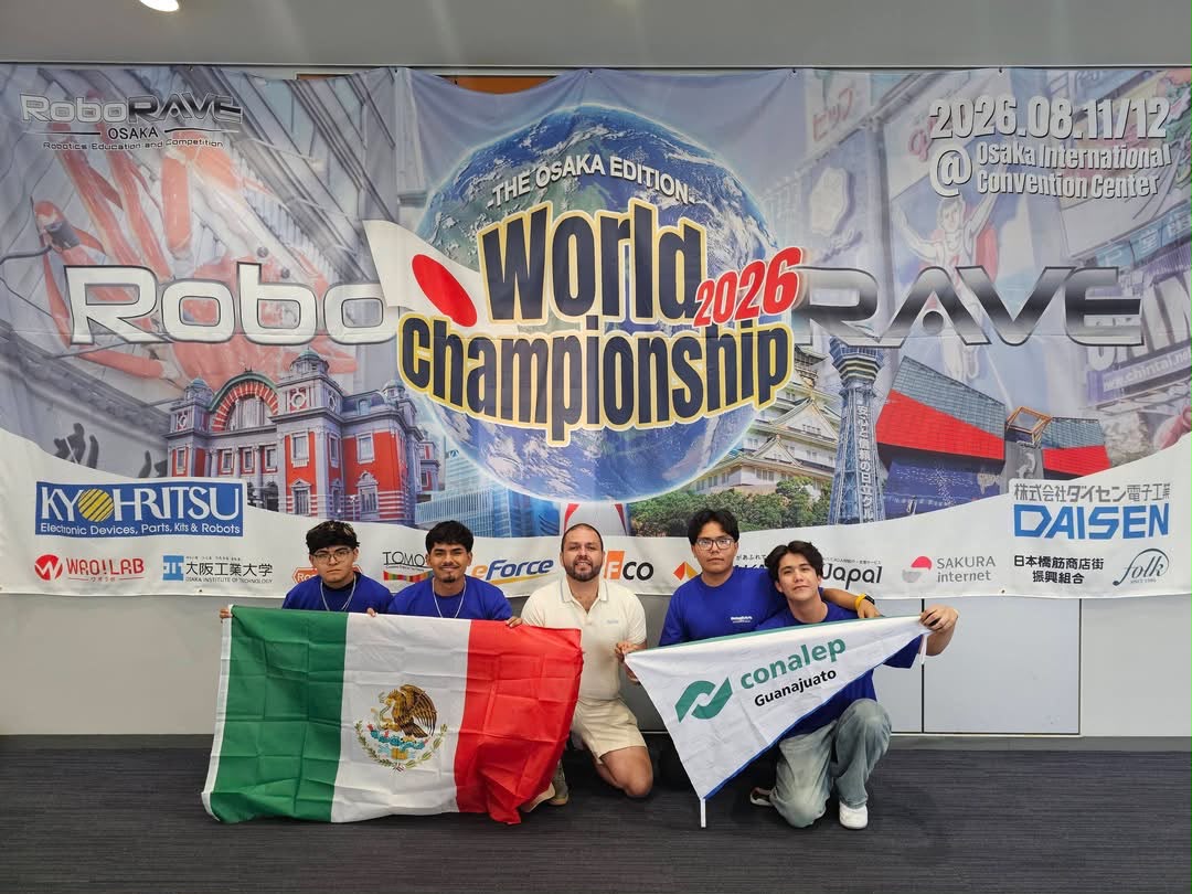 Estudiantes de CONALEP Silao conquistan el primer lugar mundial de robótica en Japón