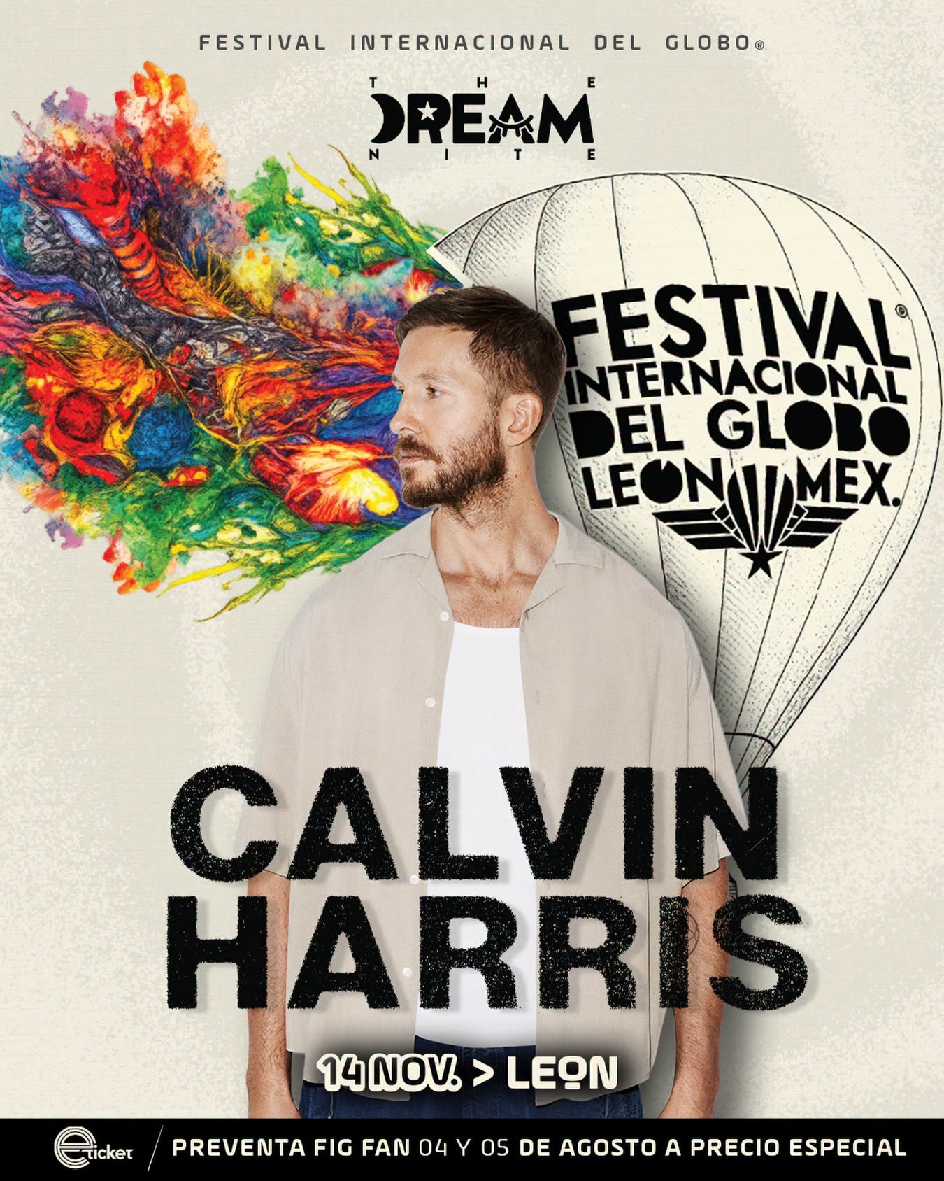 Calvin Harris será el artista principal del Festival Internacional del Globo 2026