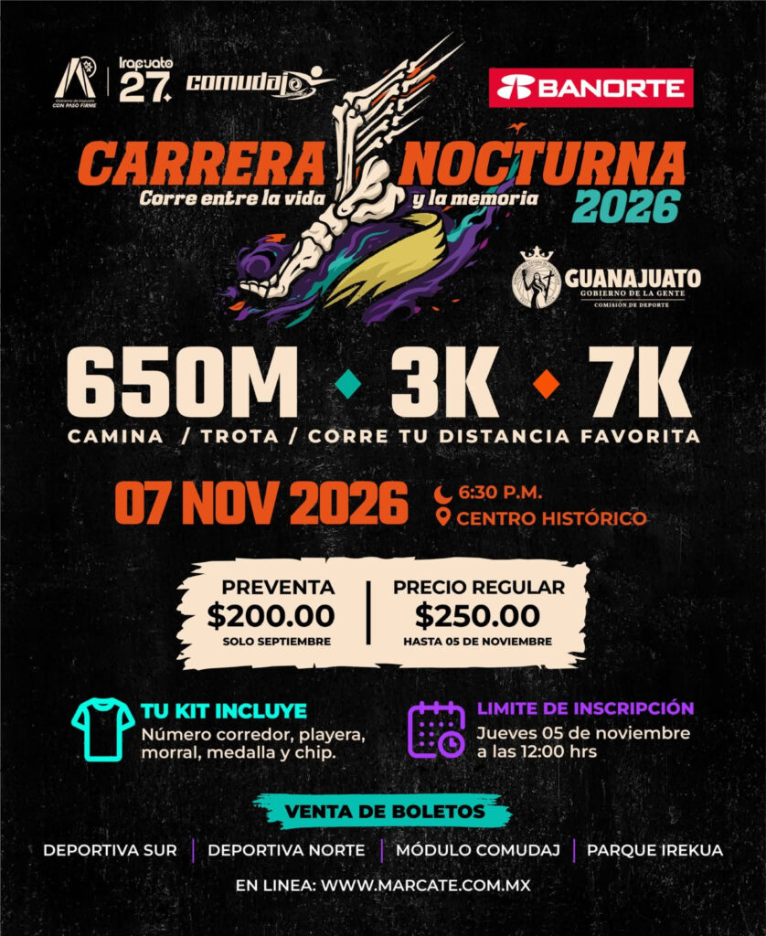 Carrera Nocturna ‘Entre la Vida y la Muerte’ 2026 en Irapuato