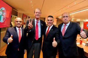 PRI y PAN regresan a la corrupción: Sheinbaum, tras reunión de Alito y Fox